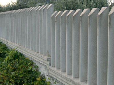 Come imbiancare una recinzione in cemento www ... Recinzioni in muratura prefabbricate
