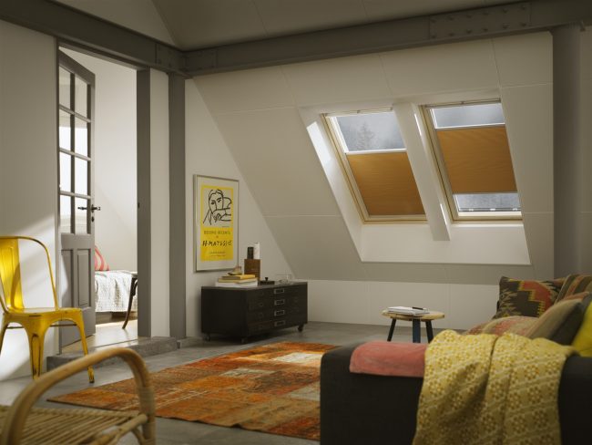 Tende Velux per finestre della mansarda